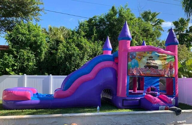  Combo Castle 6n1 Pink & Purple Mega #22