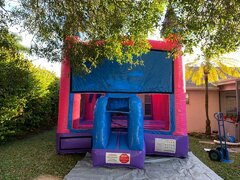 Pink & Blue Castle w/ Basketball Hoops Inside #8Best for ages 3+ Space Needed 15 W x 15 D x 16 H