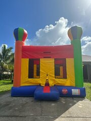 Regular Balloon Bounce w/ Basketball Hoops Inside #5Best for ages 3+ Space Needed 15 W x 15 D x 14 H